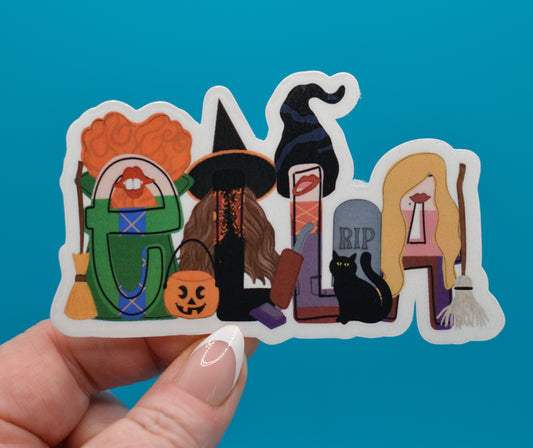 Personalized Hocus Pocus Name Sticker - Channel your inner Sanderson Sister!