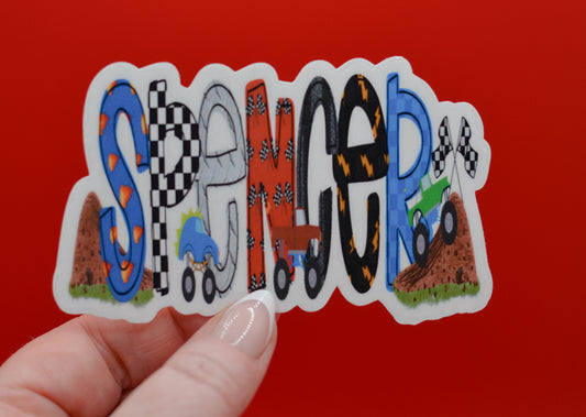 Personalized Car Sticker - Add Your Name to Your Favorite Ride!