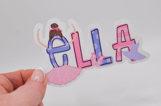 Personalized Ballet Sticker - The Perfect Gift for Dancers of All Ages!