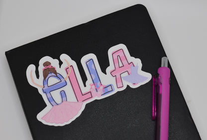 Personalized Ballet Sticker - The Perfect Gift for Dancers of All Ages!