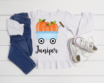 Pumpkin Wagon Fall Shirt