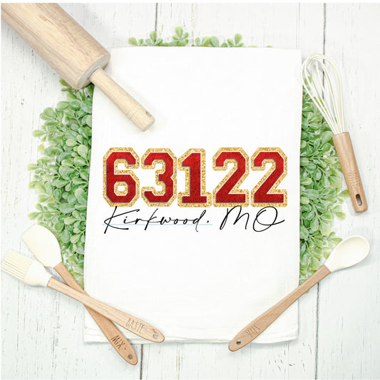 Zip Code Kitchen Towel