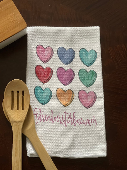 Valentine's Heart Towel -- Free Personalization!