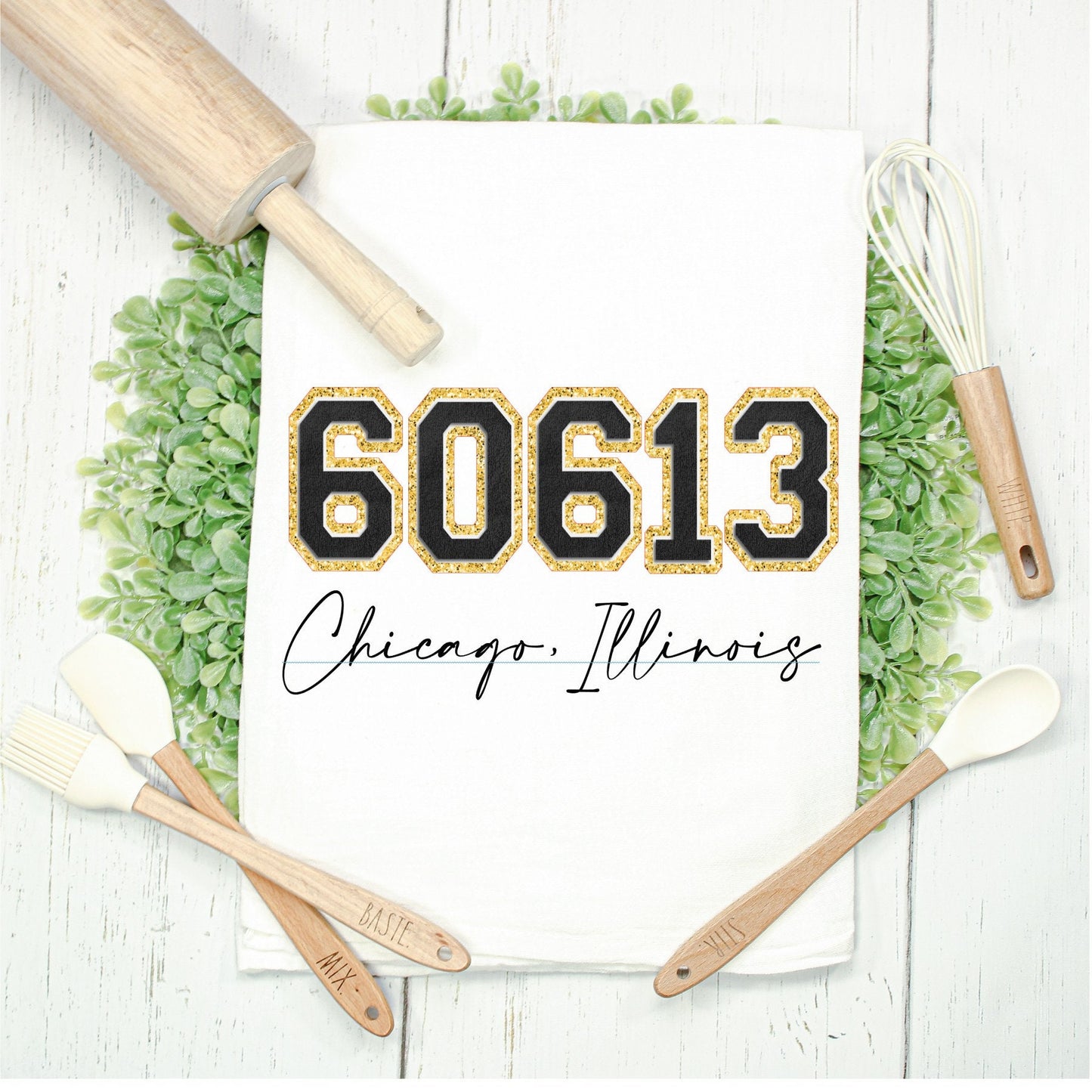 Zip Code Kitchen Towel