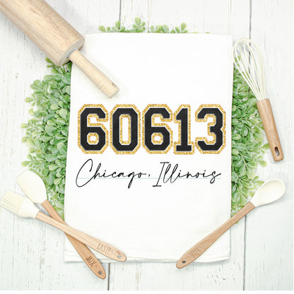 Zip Code Kitchen Towel