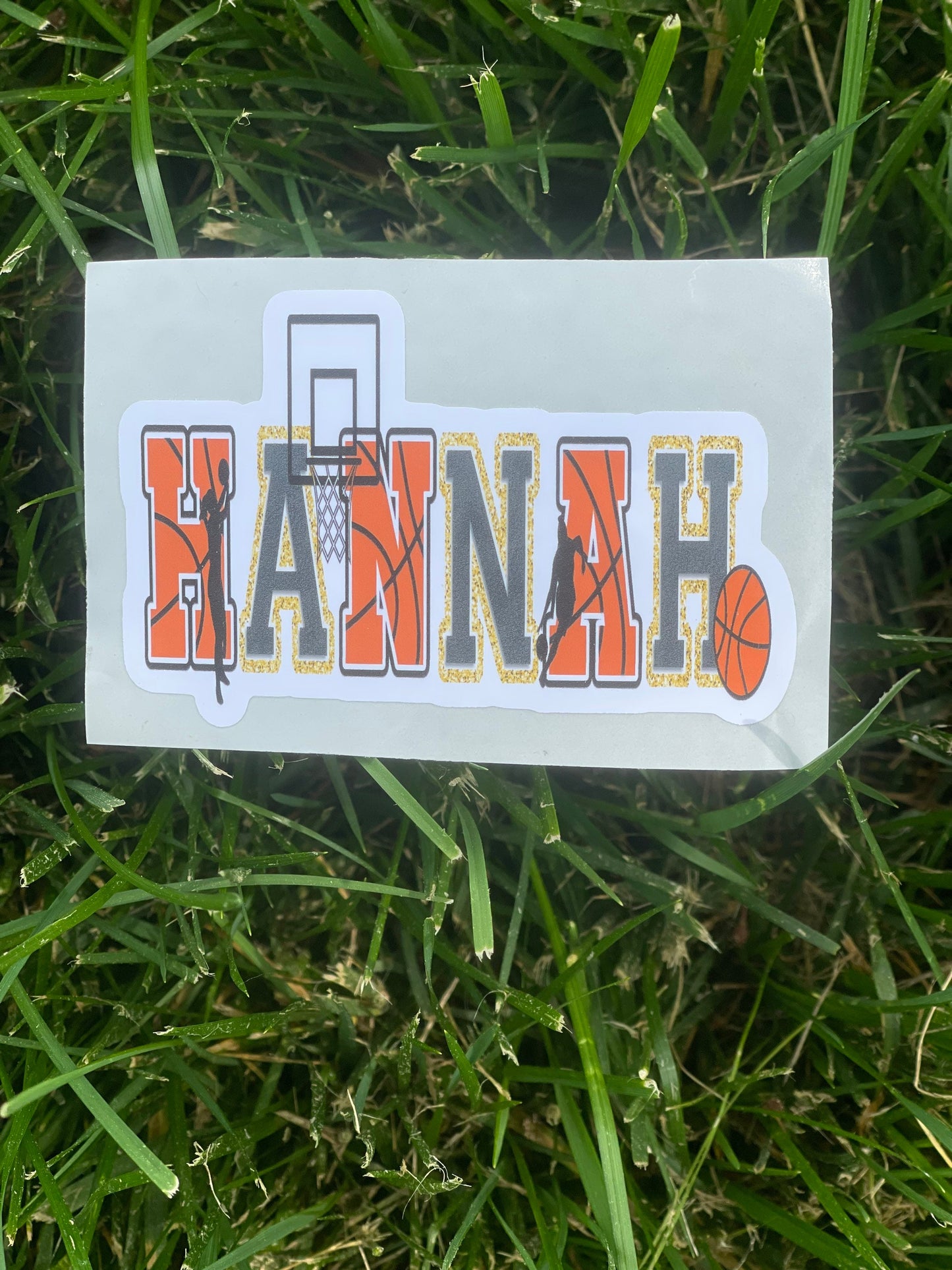 Personalized Basketball Sticker