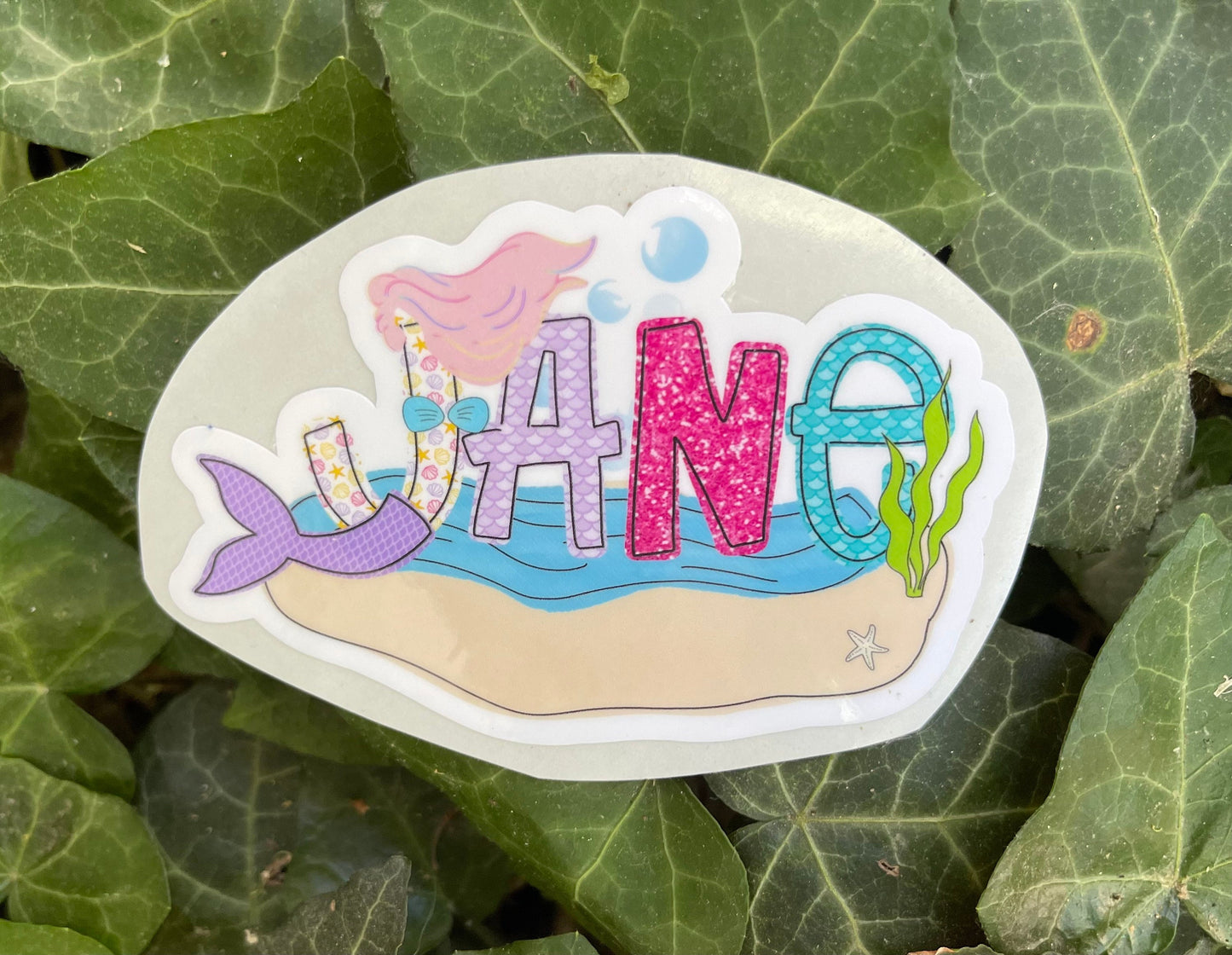 Personalized Mermaid Sticker