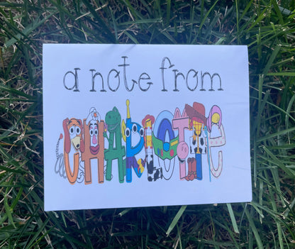 Personalized Toy Story Notecard Set