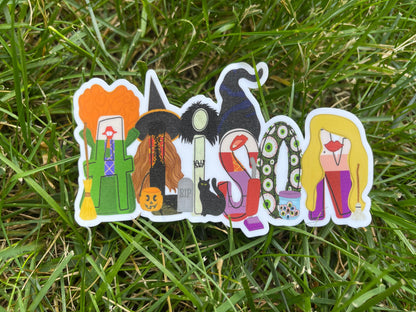 Personalized Hocus Pocus Name Sticker - Channel your inner Sanderson Sister!