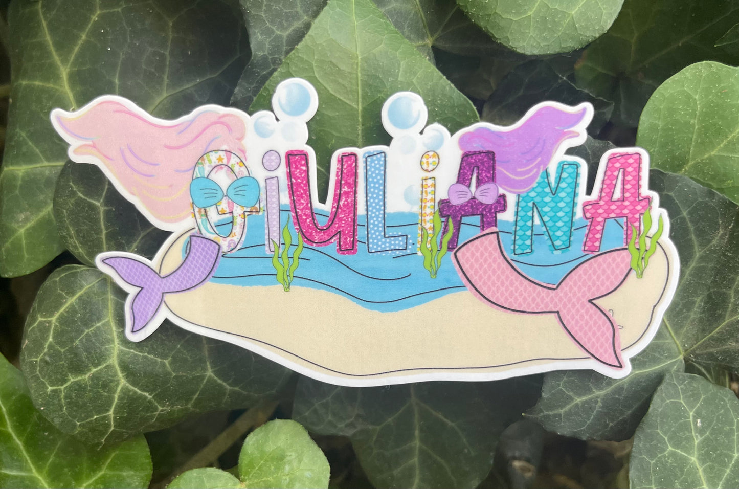 Personalized Mermaid Sticker