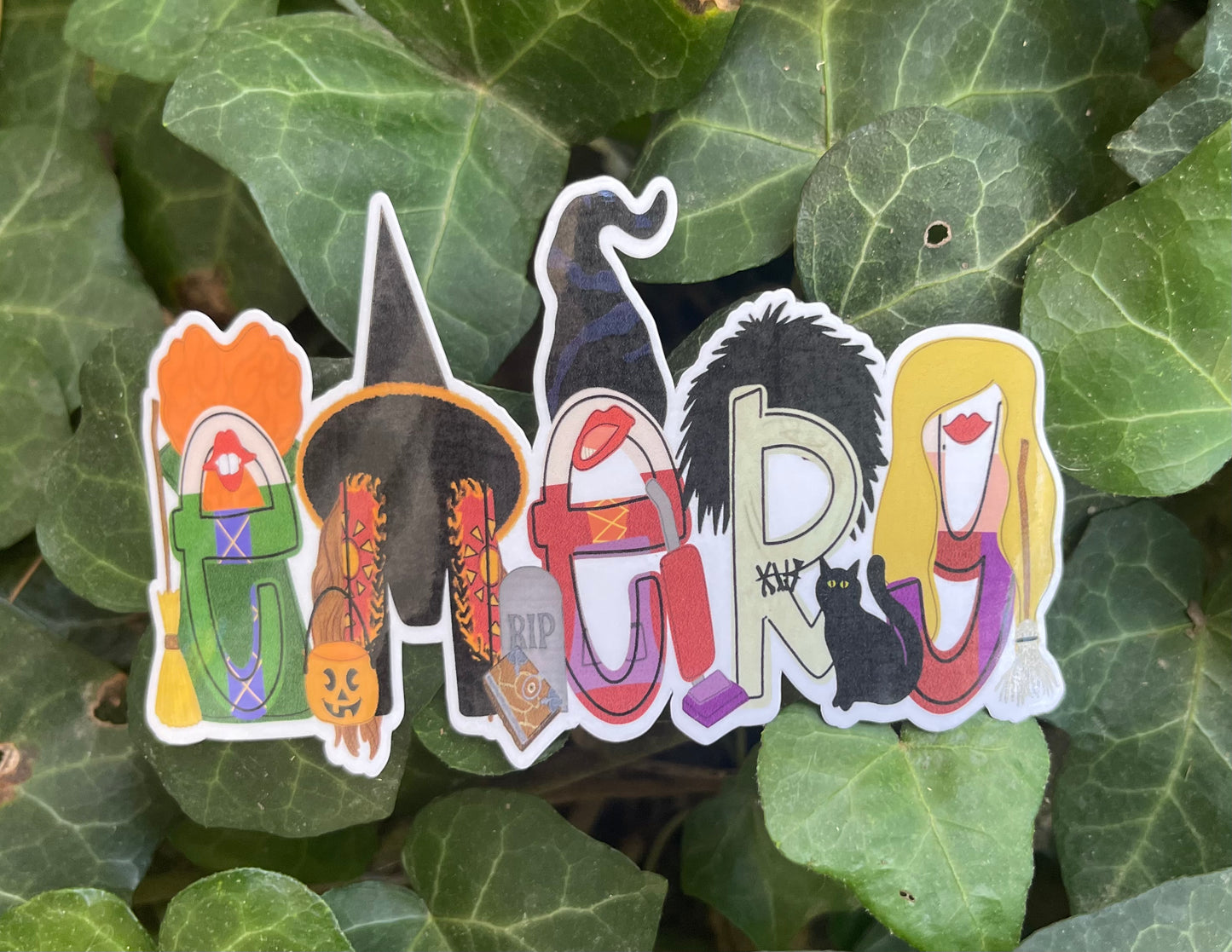 Personalized Hocus Pocus Name Sticker - Channel your inner Sanderson Sister!