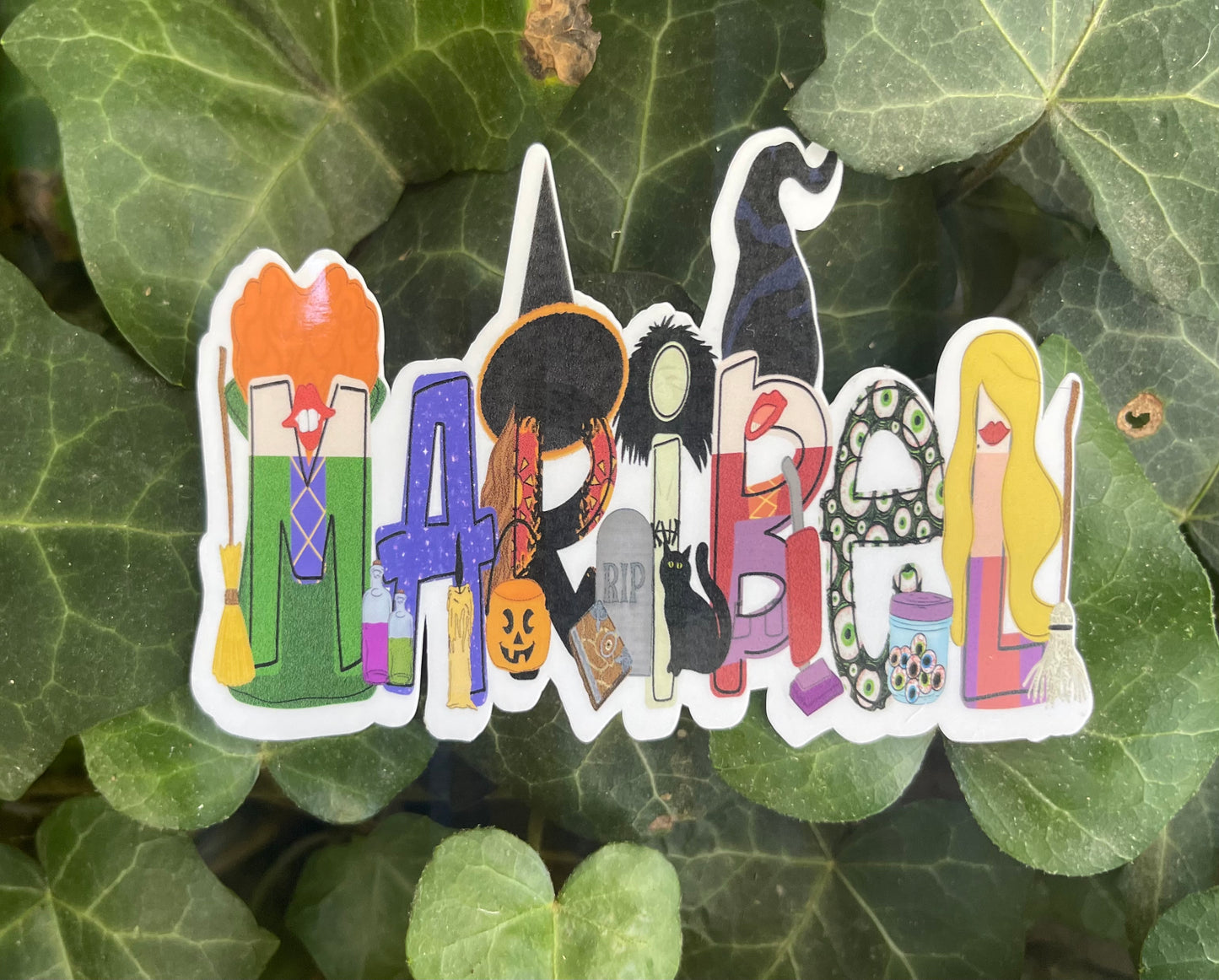 Personalized Hocus Pocus Name Sticker - Channel your inner Sanderson Sister!